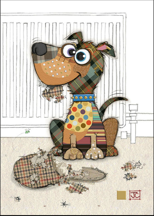 PATCHES PUPPY BUG ART CARD