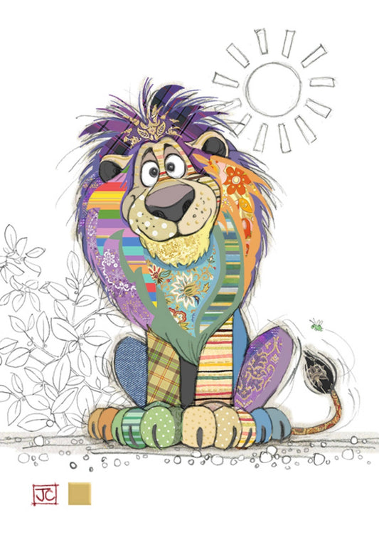 LOUIS LION BUG ART CARD