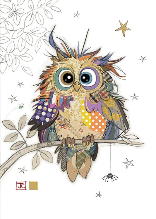 OTTO OWL BUG ART CARD