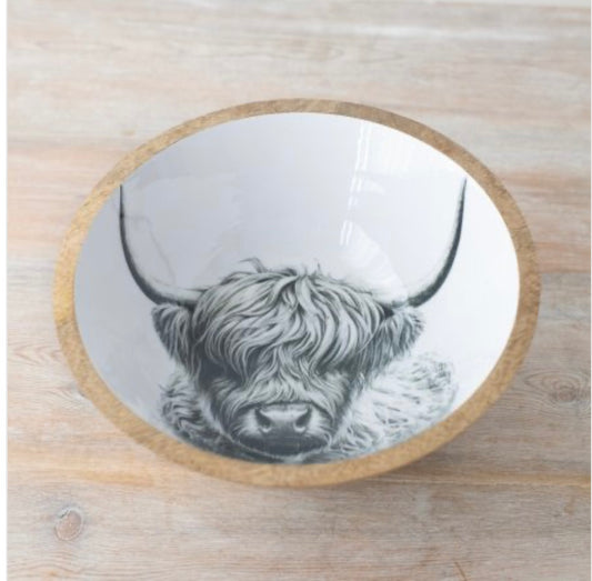 Small Highland Cow Enamel Bowl